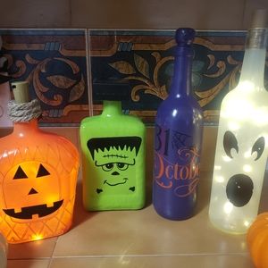 Decorative glass bottles